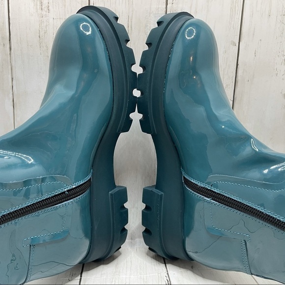 AGL 40mm Patent Leather Midi Boots Size 7 - Picture 6 of 15